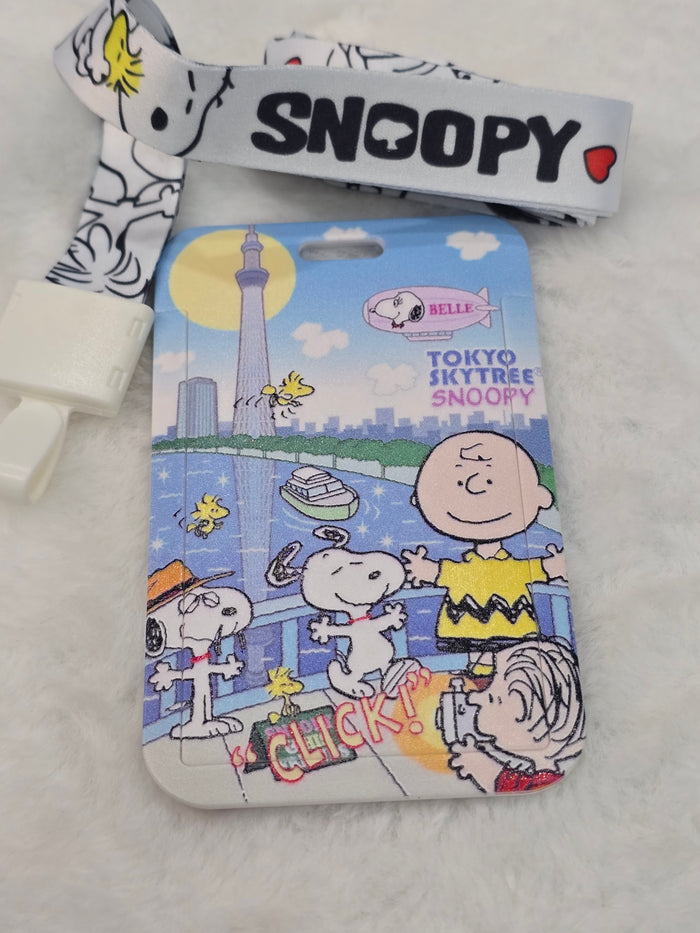 ID holder lanyard- snoopy