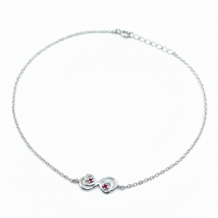 Infinity Silver Anklet