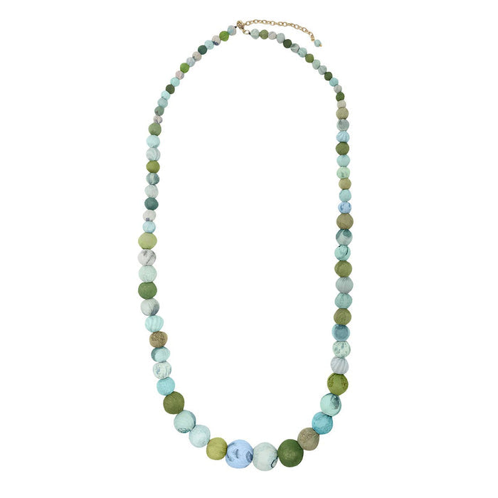 kantha waves necklace