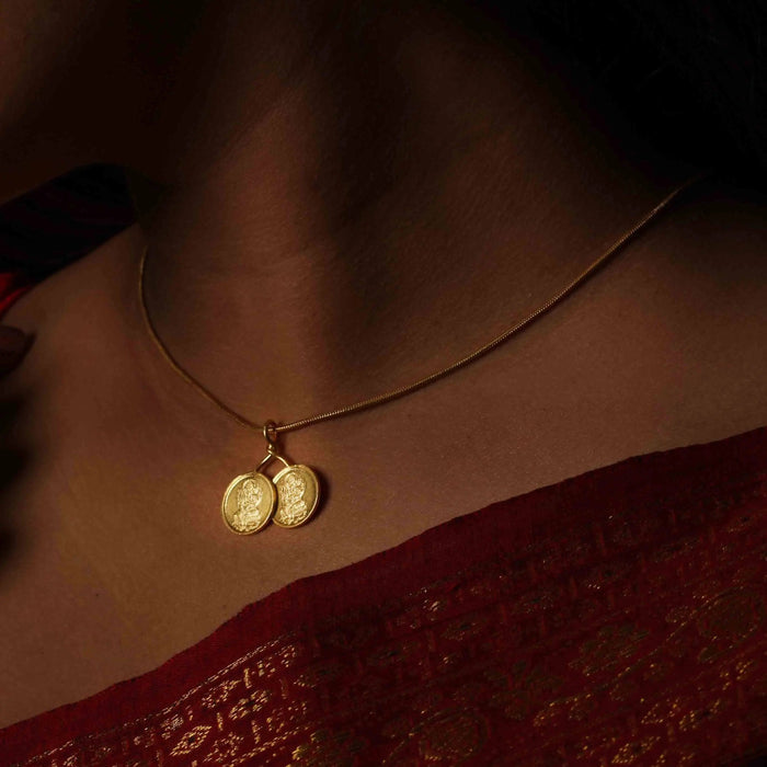 Lakshmi 999 Silver Double locket