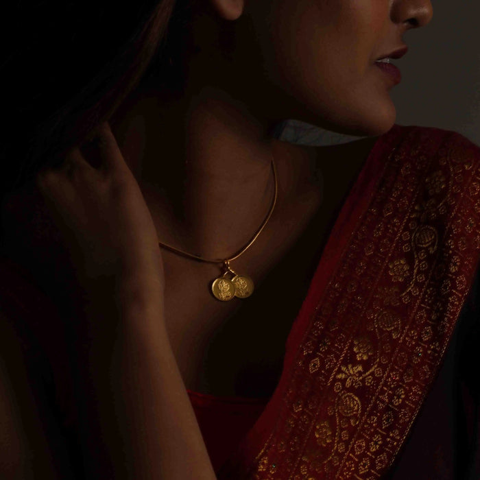 Lakshmi 999 Silver Double locket