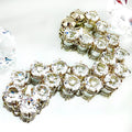 Large Diamond Cut Crystal Set