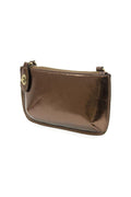 liquid metal mini crossbody wristlet clutch
