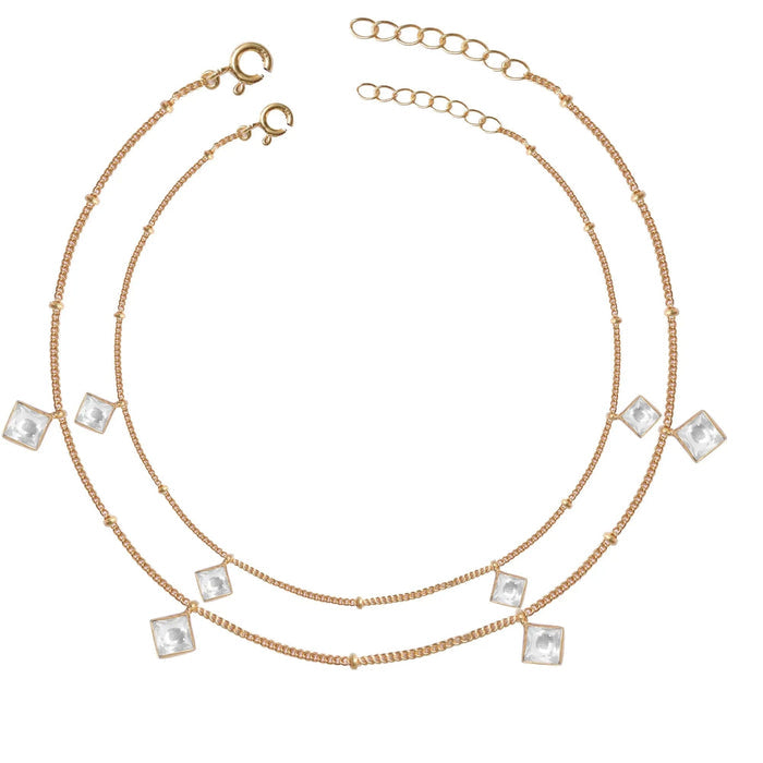 Little Diamond cut Anklet