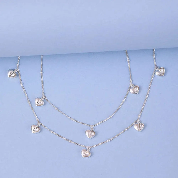 Little Hearts Silver 92.5 Anklet