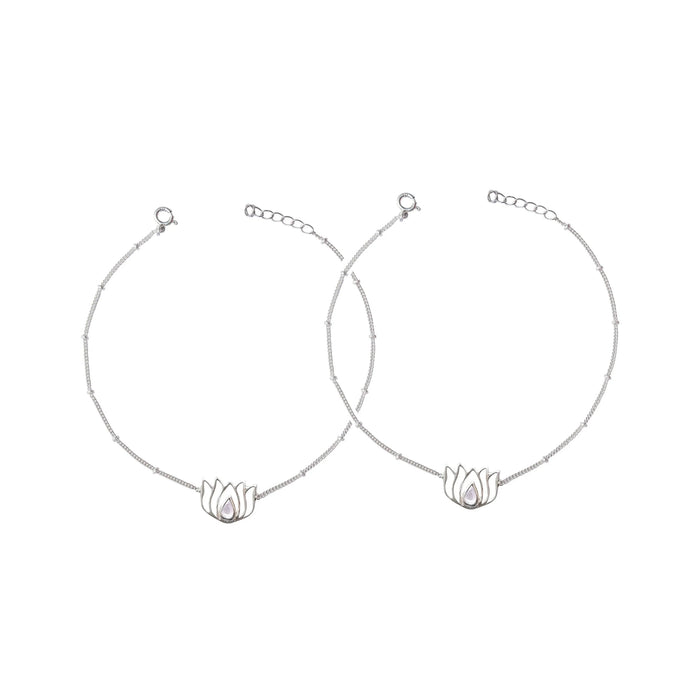Lotus 92.5 Sterling Silver Anklet