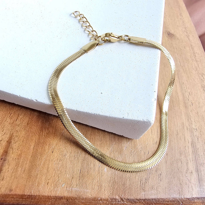 luxe herringbone bracelet
