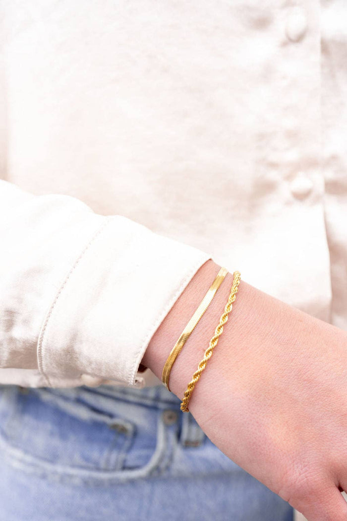 luxe herringbone bracelet