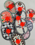 Luxury mix designer Acrylics pendants 10pcs