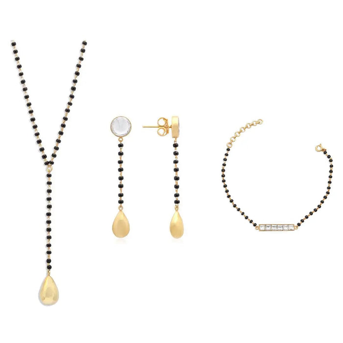 Mangalsutra Set In Silver 92.5