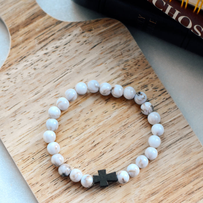 Marble Cross Bracelet
