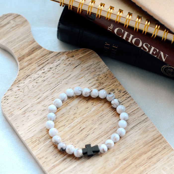 Marble Cross Bracelet