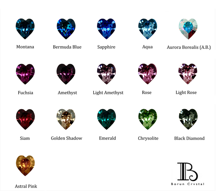 Medium Crystal Heart Set