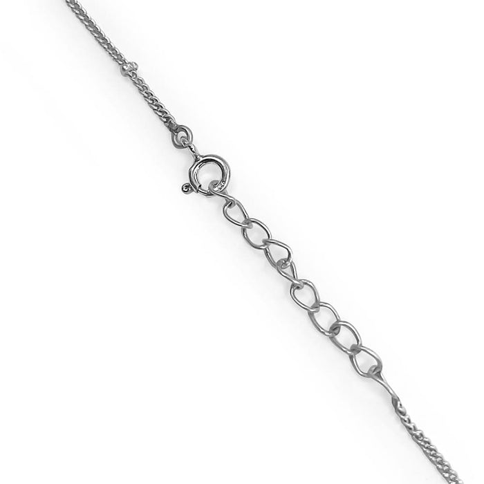 Mithu Flower Charm Silver Necklace