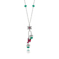 Mithu Flower Charm Silver Necklace