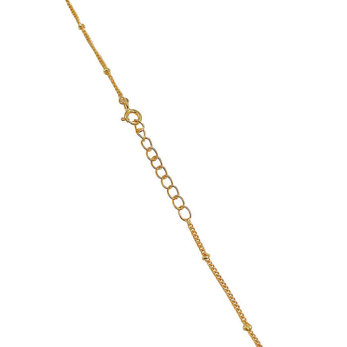 Mithu Gulmohar Cage Silver 24k Gold Plated Necklace