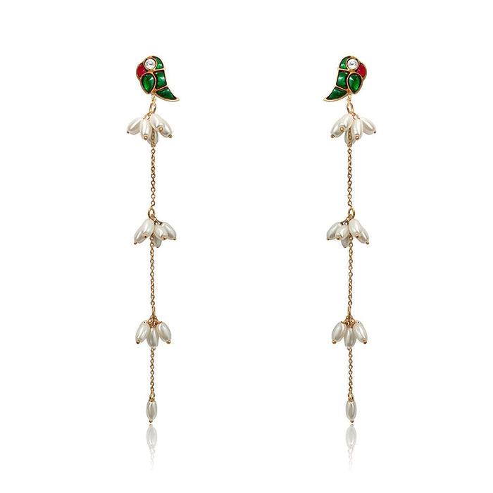 Mithu Pearl Dazzlers 24k Gold Plated Earrings