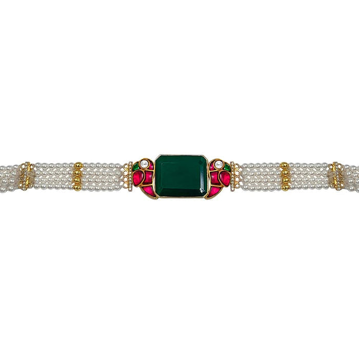 Mithu Pearl Silver 24k Gold Plated Necklace
