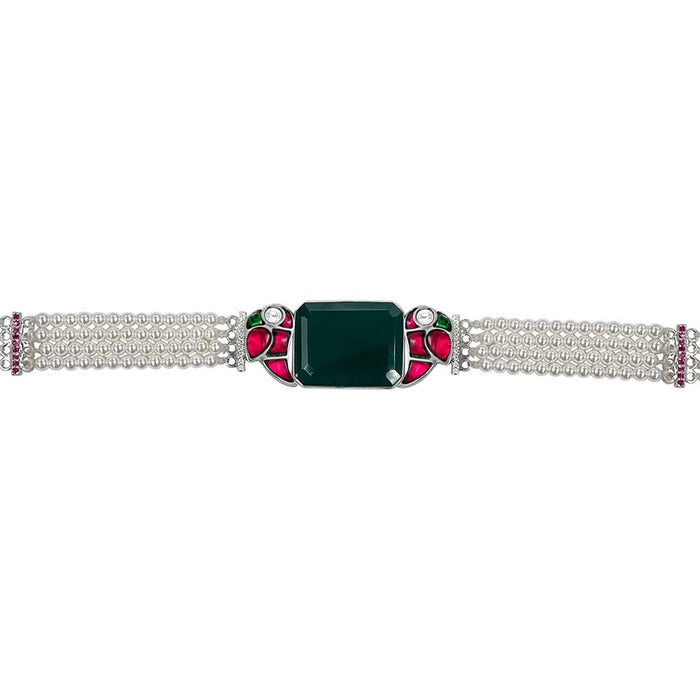 Mithu Pearl Silver Necklace