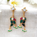 Mithu Silver 24k Gold Plated Stud Earrings