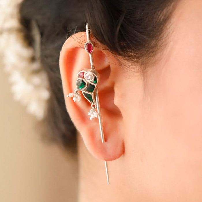 Mithu Silver Needle Earcuff