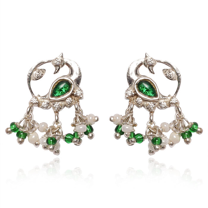 Oxidised 92.5 Silver Swan Studs
