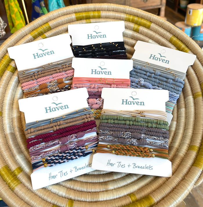 park city explorer hair ties + bracelets