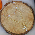 Pearl Cross Double Layer Necklace
