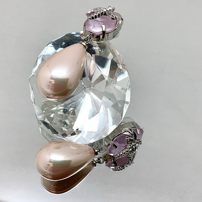 Pearl Crystal Earrings