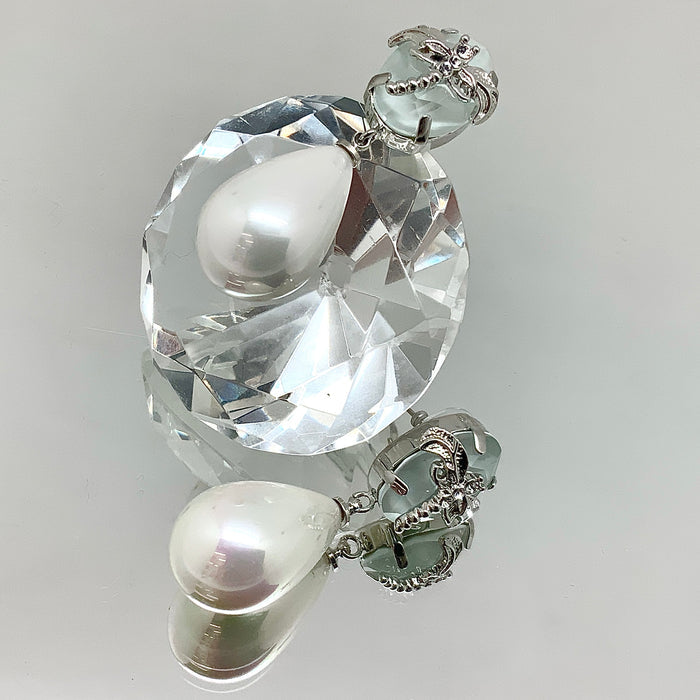 Pearl Crystal Earrings
