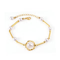 Pearls bracelet 16+5cm gold asonjewelry