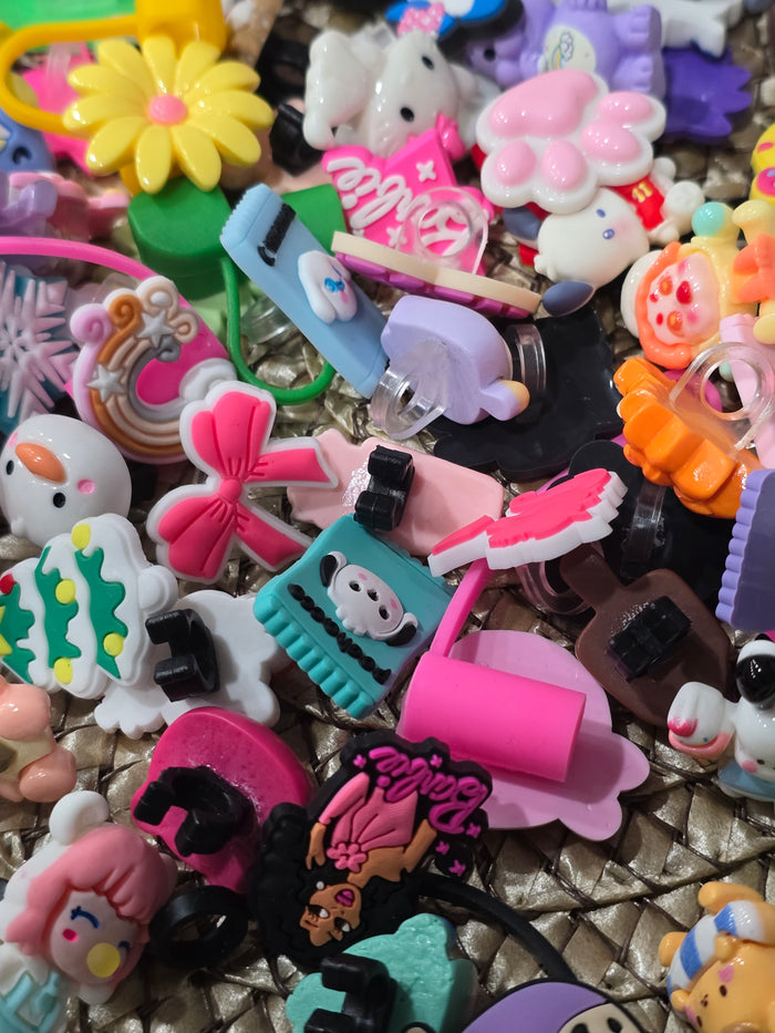 Pen and Straw topper Clearance pack of 60pcs mix