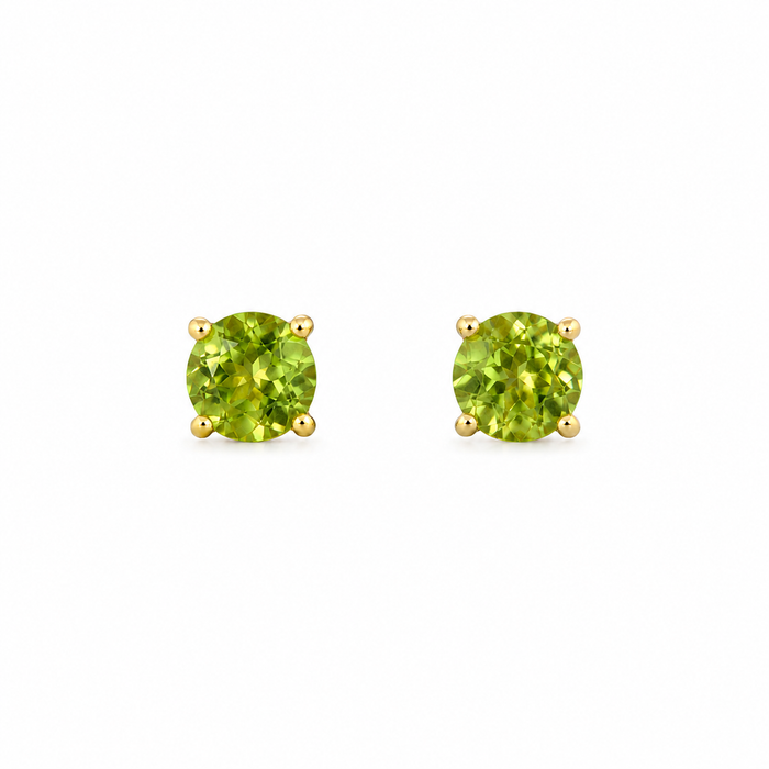 Peridot Stud Earrings