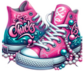 Pink Chucks- DTF TRANSFER Prints