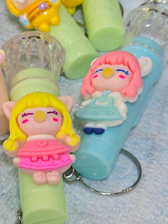 Popmart and Sansan set of 3 mini flashlight
