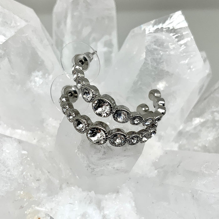 Premium Crystal Cluster Earrings