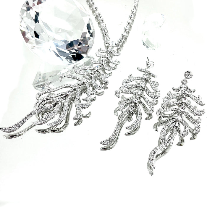 Premium Crystal Feather Set