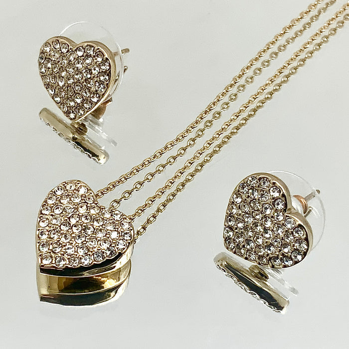 Premium Crystal Heart Set
