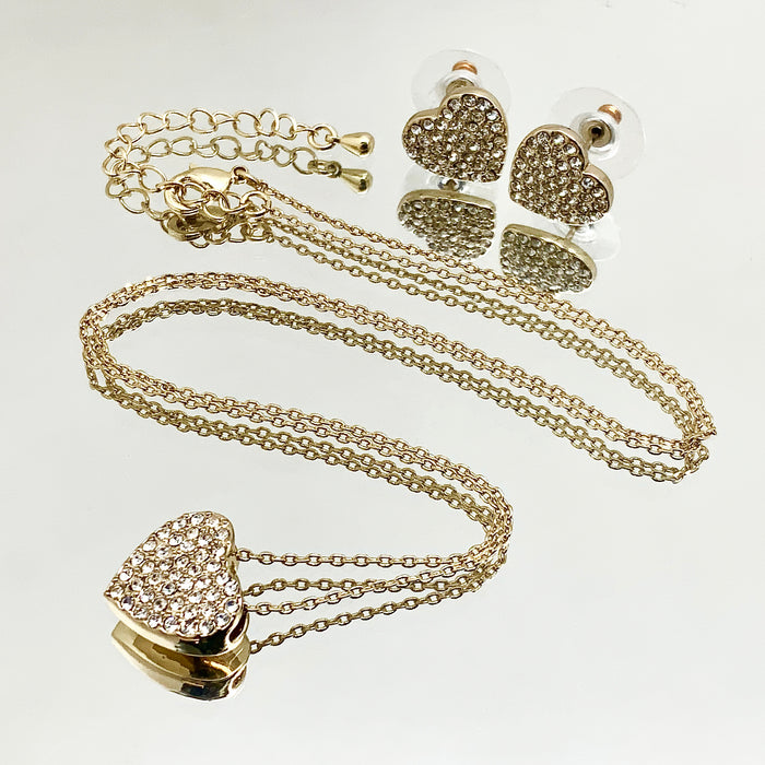 Premium Crystal Heart Set