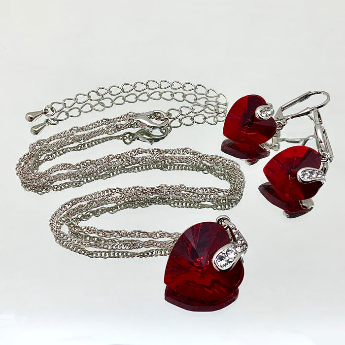 Premium Crystal Heart Set