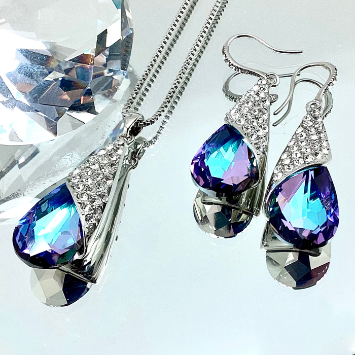 Premium Crystal Teardrop Set