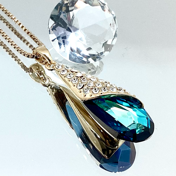 Necklace / Yellow / Bermuda Blue