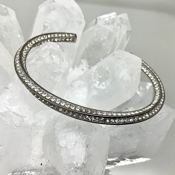 Premium Crystal Twist Bangle