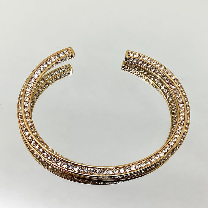 Premium Crystal Twist Bangle