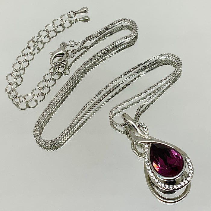 Premium Crystal Twisted Tear Set