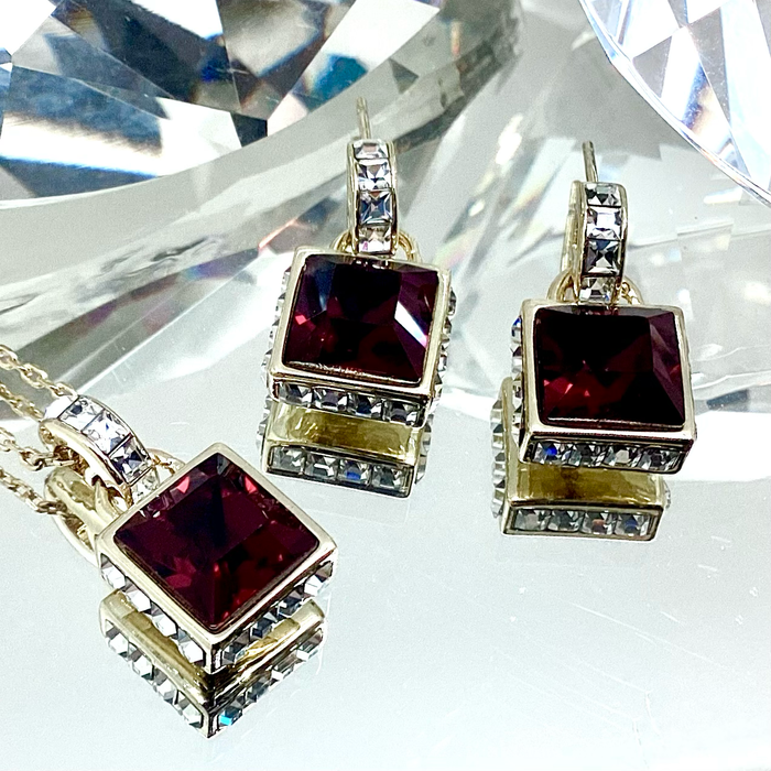 Princess Cut Crystal Set