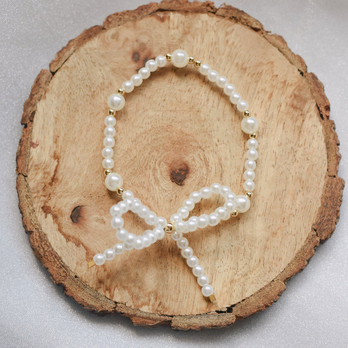 Proverbs 31 Pearl Bow Bracelet
