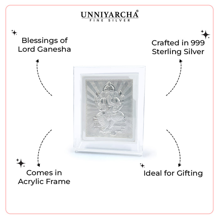 Pure 999 Silver Ganesh Blessing