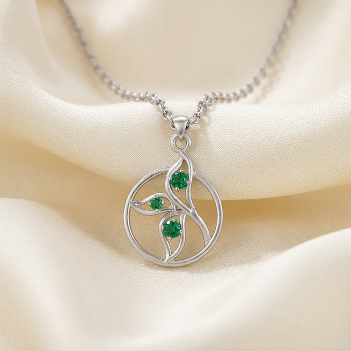 Pure Silver Swirl Pendant