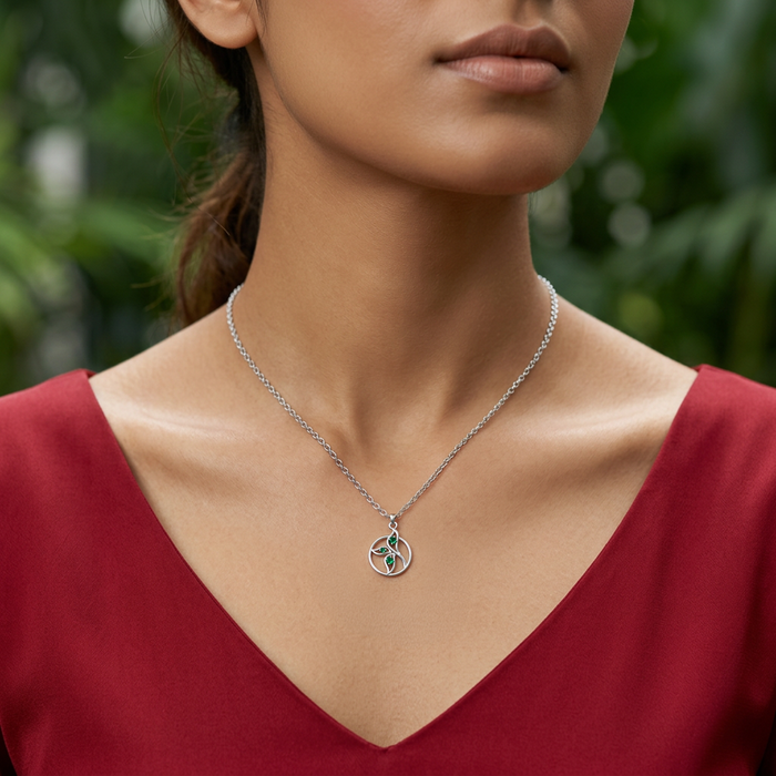 Pure Silver Swirl Pendant